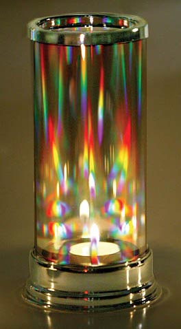 Romantic Prism Candle Lantern Makes Beautiful Dancing Rainbows!