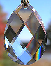 Confused About Crystals? Helpful Hints. Helpful Crystal Information! Almond Crystal Ornament.
