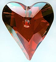 Wild Heart Swarovski Crystal - Red Magma